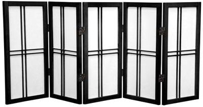 Red Lantern 2 ft. Short Desktop Double Cross Shoji Screen