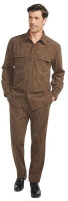 Stacy Adams Men's Melange Corduroy Set (Size XXXL) Brown, Polyester