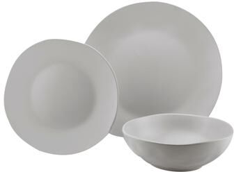 Godinger Aspero White 12 Piece Dinnerware Set, Service For 4
