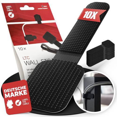 Label the Cable LTC WALL STRAPS 3110 10 St. Schwarz
