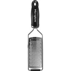 Microplane Gourmet, Küchenreibe, Schwarz, Silber
