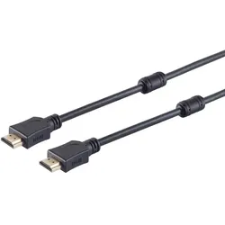 HDMI Kabel, 4K, verg., Ferrit, schwarz 7,5m