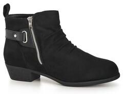 Wide Width Women's Rossi Ankle Boot by Cloudwalkers in Black (Size 11 W)