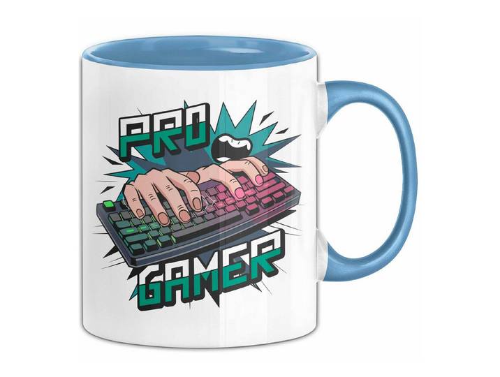 Trendation Tasse Pro Gamer Tasse Geschenkidee für Gaming Süchtige