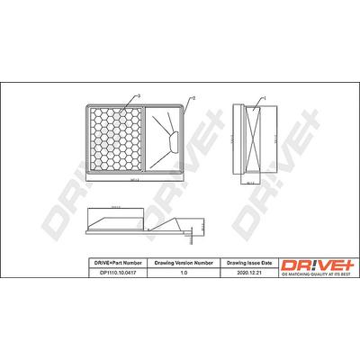 Dr!ve+ Luftfilter [Hersteller-Nr. DP1110.10.0417] für Iveco