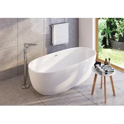 Neuesbad Serie 600 freistehende Acryl Badewanne, 1500x735x580mm NB1KDU_015W1