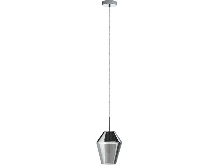 Pendellampe Murmillo Schwarz/Grau Stahl/Glas 150 cm - Farbe: Chrom/schwarz - Material: Stahl/ Glas