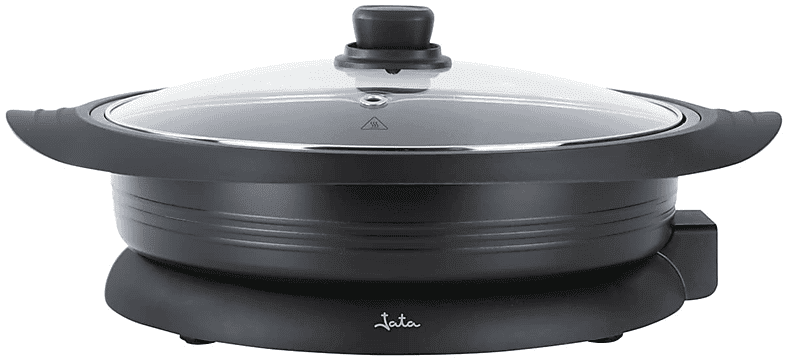 Sartén - Jata PE640 paellera eléctrica, 34 cm, Antiadherente, Negro