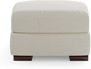 Cleo Upholstered Chair Ottoman - Crypton Chenille Nomad Snow (Stocked) - Grandin Road