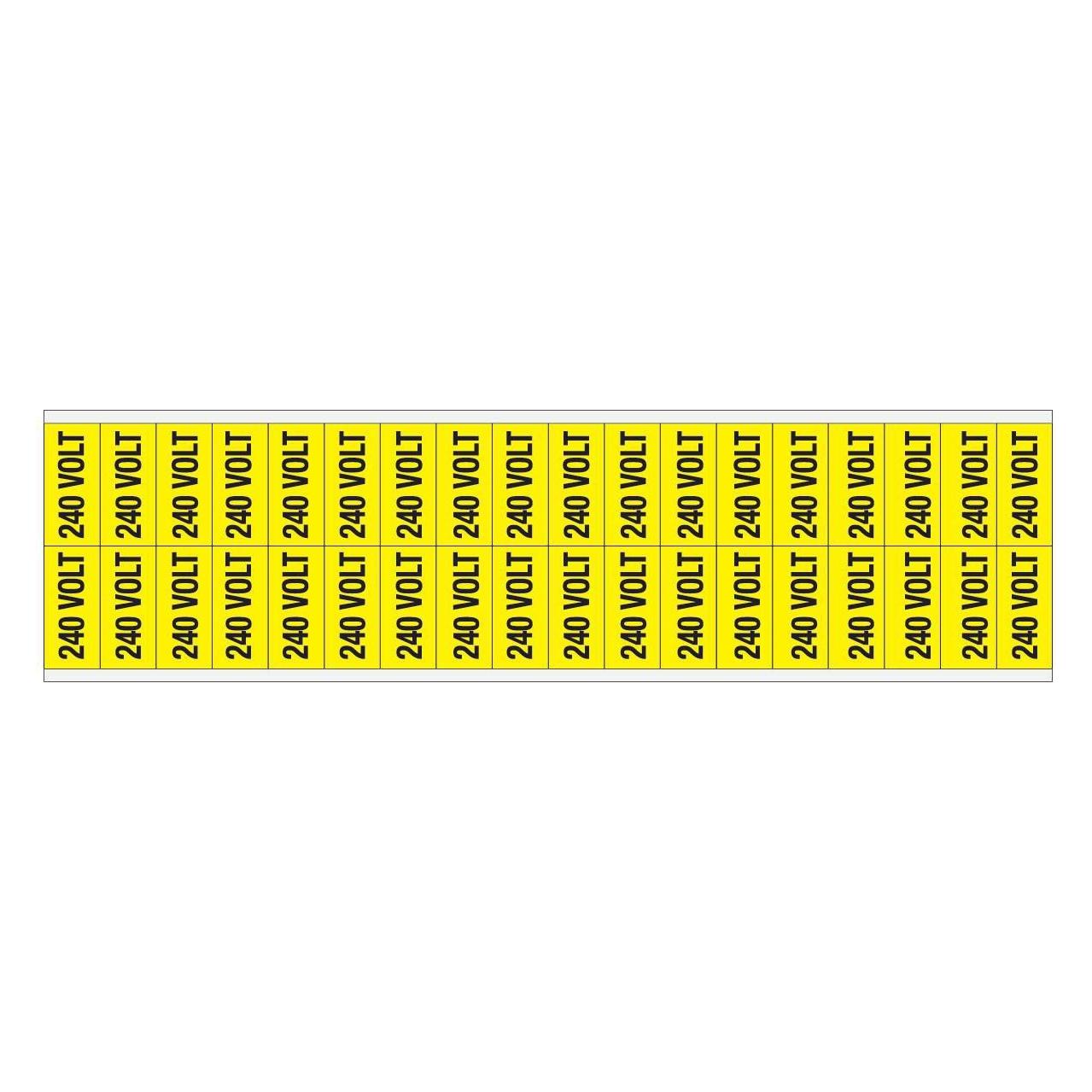 Brady Kennzeichnungen für Leitungen und Stromspannung, 240 Volt (VOLTAGE MARKERS CV 240 VOLT D)