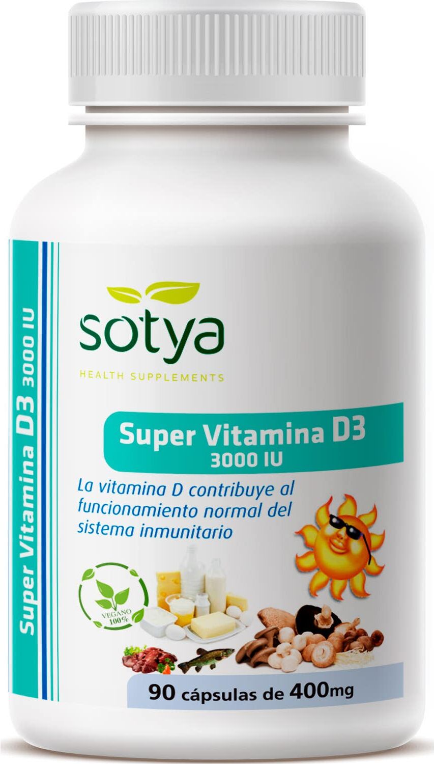 Sotya Súper Vitamina D3 3000Ui 400mg 90caps