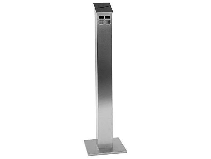 Hiska Standascher Edelstahl, Freistehend, Rostfrei, Standaschenbecher, Außenbereich, Innenbereich, Made in Germany