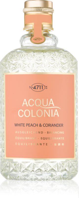 4711 Acqua Colonia White Peach & Coriander eau de cologne mixte 170 ml