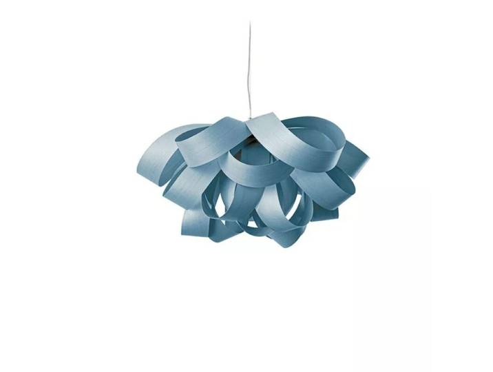 LZF Pendelleuchte Agatha - Sea Blue (Meerblau) , Small Natur, Sk
