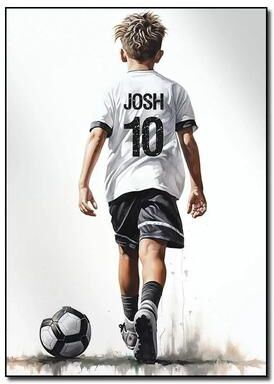Uplift Picks Personalized Football Poster Custom Football Wall Art With Name Sports Wall Decor 01 40x50 Cm