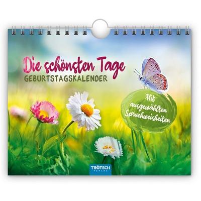 Trötsch Geburtstagskalender Die schönsten Tage Geburtstagskalender mit ausgewählten Sprüchen