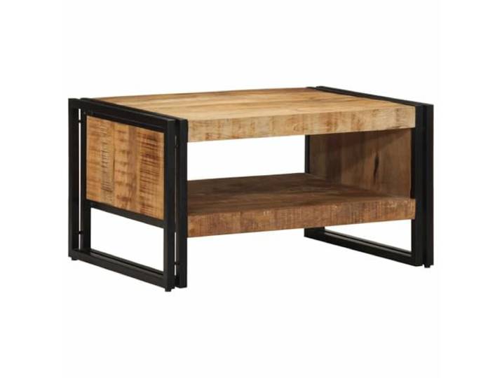 TEKGHUT Couchtisch 70x50x38 cm aus Massivem Mango-Holz mit Eisen-Gestell Massives Mango-Holz, Eisen-Gestell, vielseitig nutzbar, pflegeleichte Oberfläche, individuelles Design