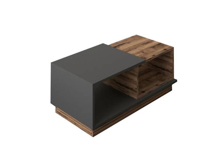 Couchtisch Concept Anthrazit/Nussbaum D. L: 90cm