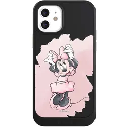 Nivocase Hülle für Apple iPhone 12 Handyhülle NIVOcore Case Schwarz Disney Motiv ohne Hintergrund (Apple iPhone 12), Smartphone Hülle, Schwarz