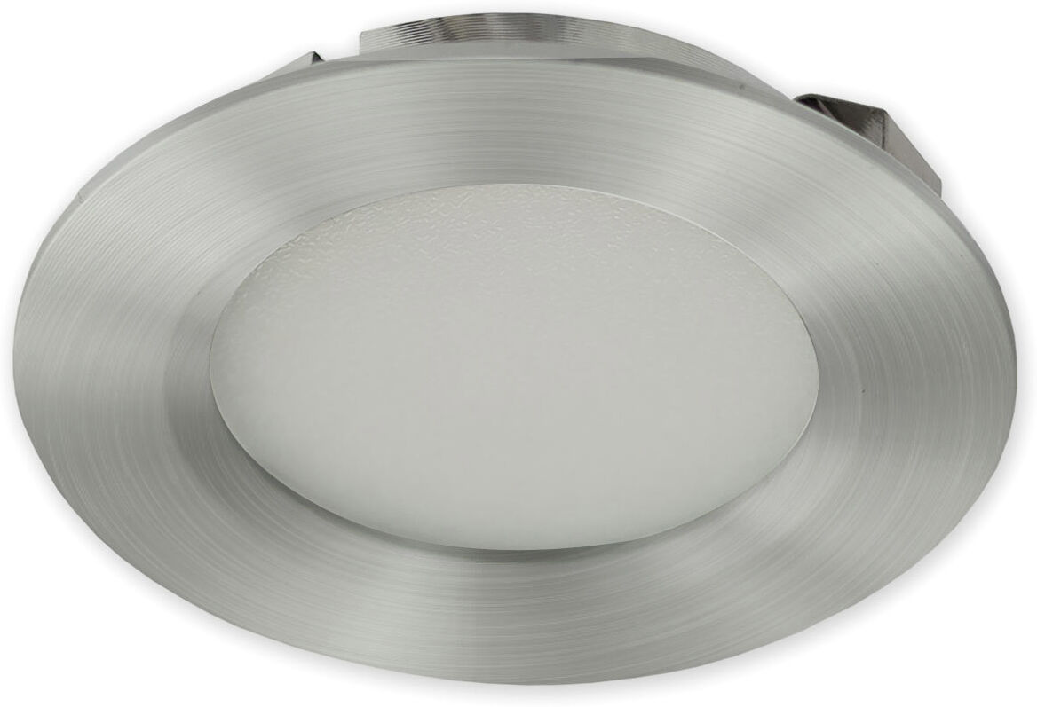 Isoled Led Möbeleinbaustrahler Mini Amp Alu Gebürstet 3w 120° 12v 3000k