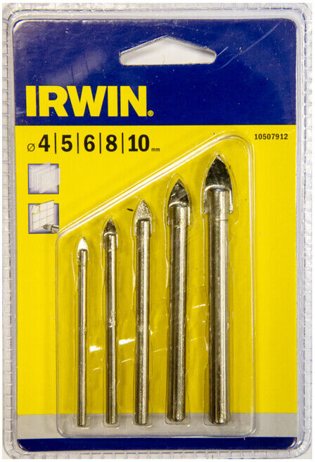Irwin Set de 5 forets pour verre et carrelage ; Irwin Tools (10507912)