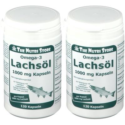 Omega 3 Lachsoel 1000Mg x2 2x120 St Kapseln