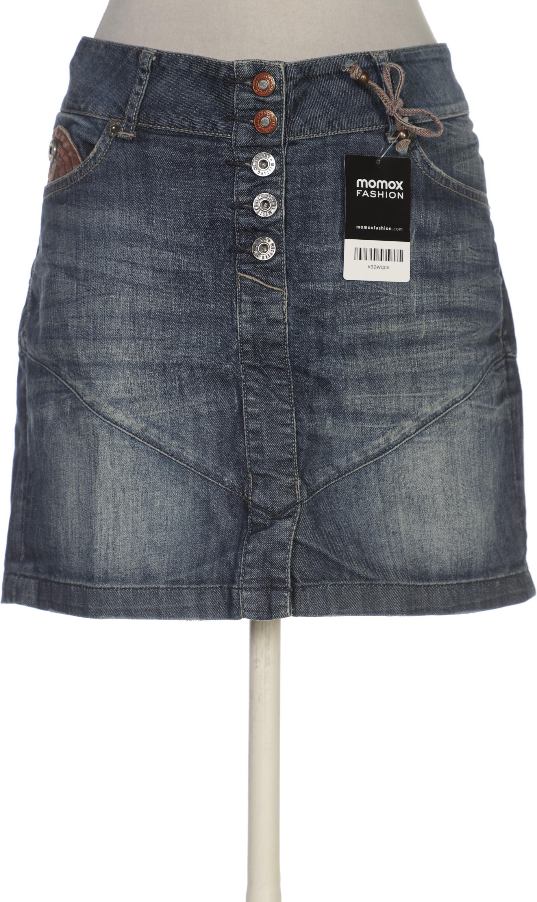 Mustang Damen Rock, Blau, Gr. W28, Elasthan / Baumwolle - Second Hand