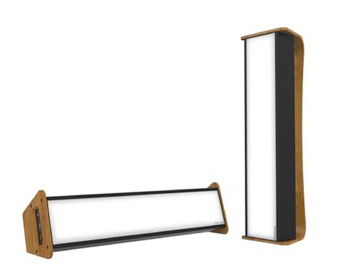 DAYVIA MOBILLY\, Lampe Luminothérapie LED \, Simulation de la Lumière du Jour\, Design Moderne\, Matériaux Bambou et Aluminium\, 9x34x9cm Noir\, Agréement CE Médical et Fabrication Française