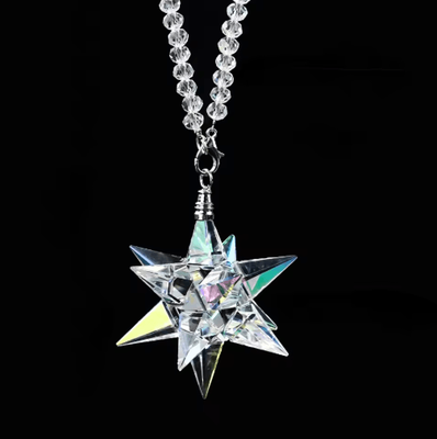 Inspire Picks AB Crystal Meteor Hanging Pendant Rainbow Maker Car Mirror Decor AB Crystal Meteor Hanging Pendant Rainbow Maker Car Mirror Decor