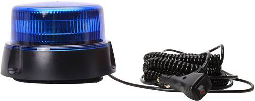 WAS Rundumleuchte W112 853.2 12 V, 24V über Bordnetz Saugfuß, Schraubmontage, Magnet-Befestigung Blau