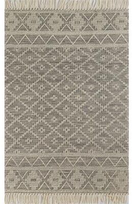 Momeni Boulder Hand Woven Wool and Cotton Geometric Area Rug