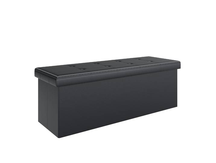 Sitzbank Leder QUINN 114 cm schwarz