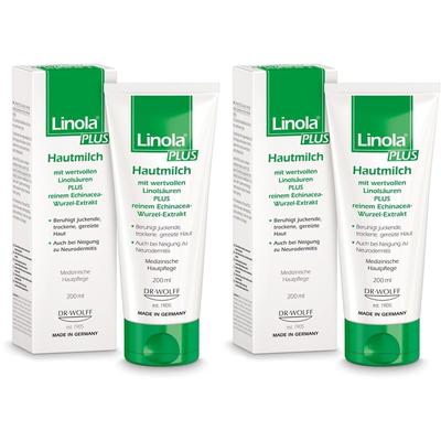 Linola plus Hautmilch 2x 2x200 ml Lotion