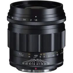 Voigtländer Nokton 75mm f1,5 Nikon Z-Mount asphärisch schwarz