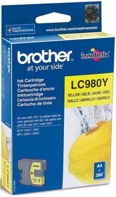 BROTHER Cartouche d'encre LC-980Y jaune (LC980Y)