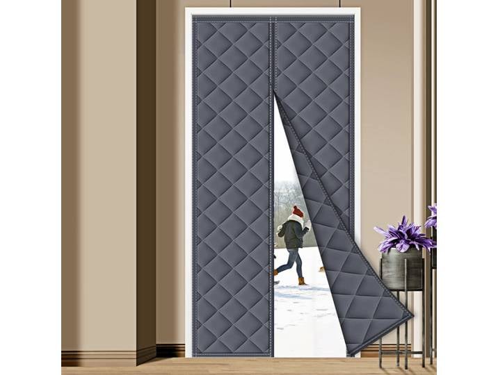 Rideaux de porte en coton auto-absorbants épais pour la maison, isolation thermique, rideaux de séparation froids, automne et hiver Rideaux de porte en coton auto-absorbants épais pour la maison,