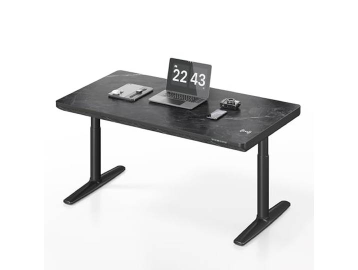 MAIDeSITe Yoga Höhenverstellbarer elektrische Stehtisch, Doppelmotor mit kabelloser Aufladung, verdeckter Schublade,ausgestattet mit intelligentem Steuerungssystem und Kollisionsschutz