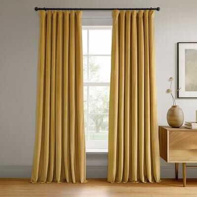 Exclusive Fabrics Signature Blackout Velvet Curtain (1 Panel)