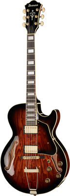 Ibanez AG95QA-DBS Dark Brown Sunburst