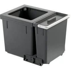 Müllex Kehrichtbehälter X-LINE X55 M7, Abfalleimer, Grau