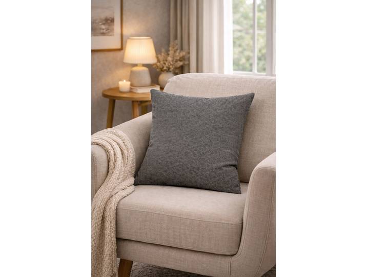 Dekokissen Lucio Grau/Anthrazit 40 x 40cm Polyester
