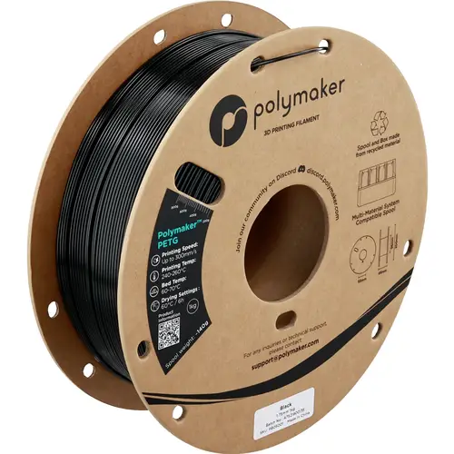 Polymaker PETG Filament, 1,75mm, 1kg - Farbton: Black