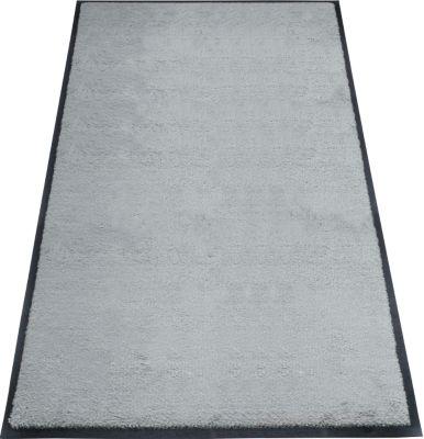 Schmutzfangmatte miltex Eazycare Style, eckig, antistatisch, UV-beständig, waschbar, ECONYL® & Niltrilgummi, 850 x 1500 mm, verkehrsgrau