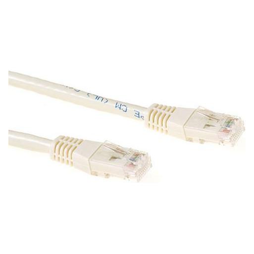 ACT 3.00m Cat6a UTP 3m Cat6a U/UTP (UTP) Elfenbein Netzwerkkabel (U/UTP, CAT6a, 3 m) (IB1003)
