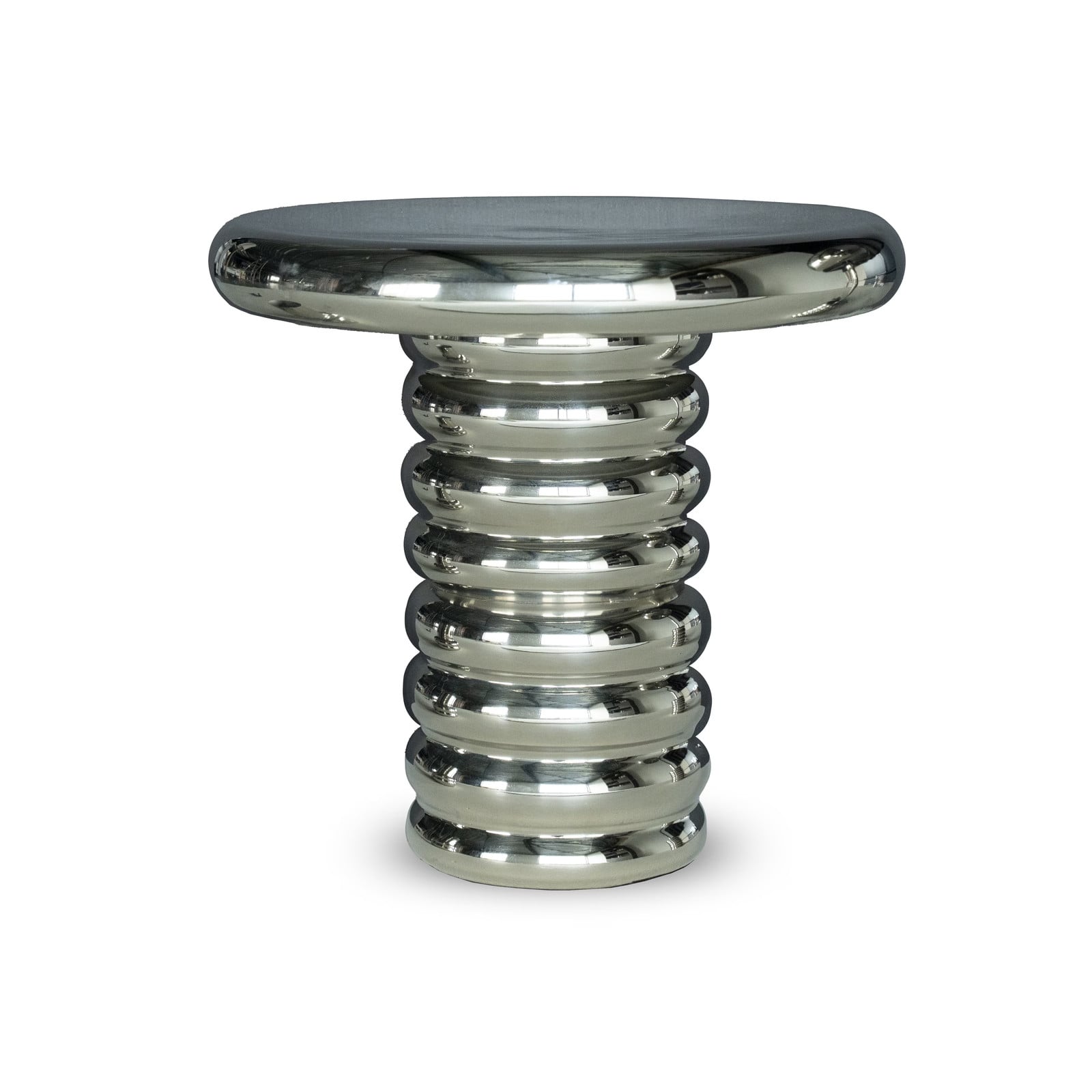 By-Boo Ronde Bijzettafel Chromeo Diameter: 41 cm