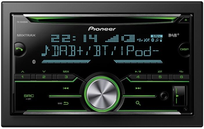 Pioneer FH-X840DAB Ricevitore multimediale per auto Nero Bluetooth (1025105)
