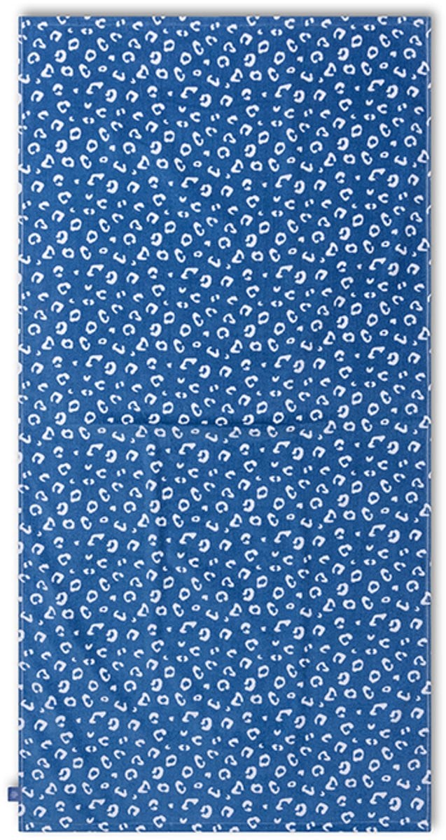 Swim Essentials Strandlaken Luipaardprint Blauw 100% Katoen B: 135 cm, D: 65 cm
