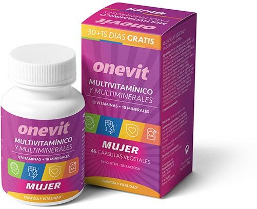 Onevit Multivitaminico Mujer 45Caps Vegetales
