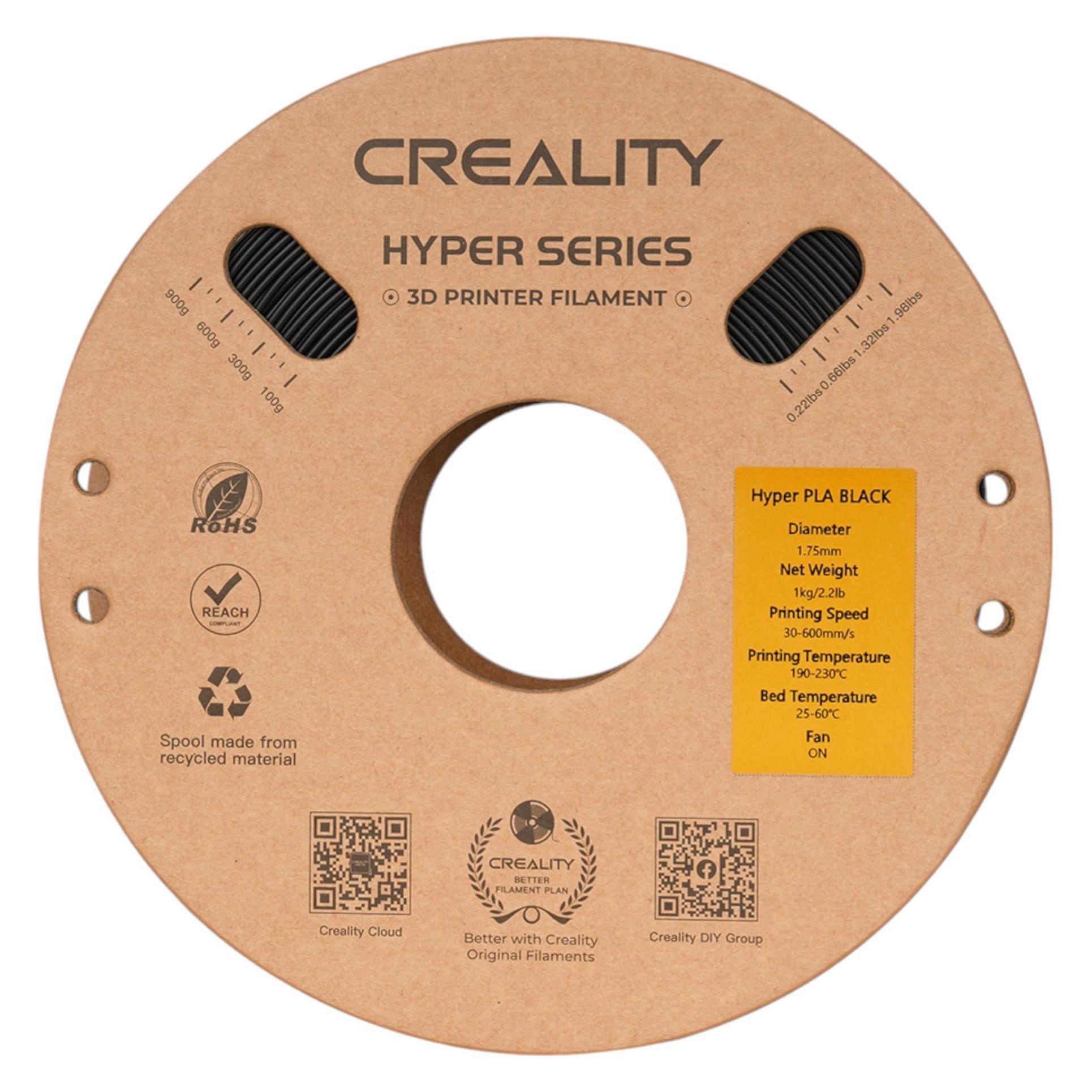 Creality Filament PLA Hyper (PLA, 1000 g, 1.75 mm) (3301010343)