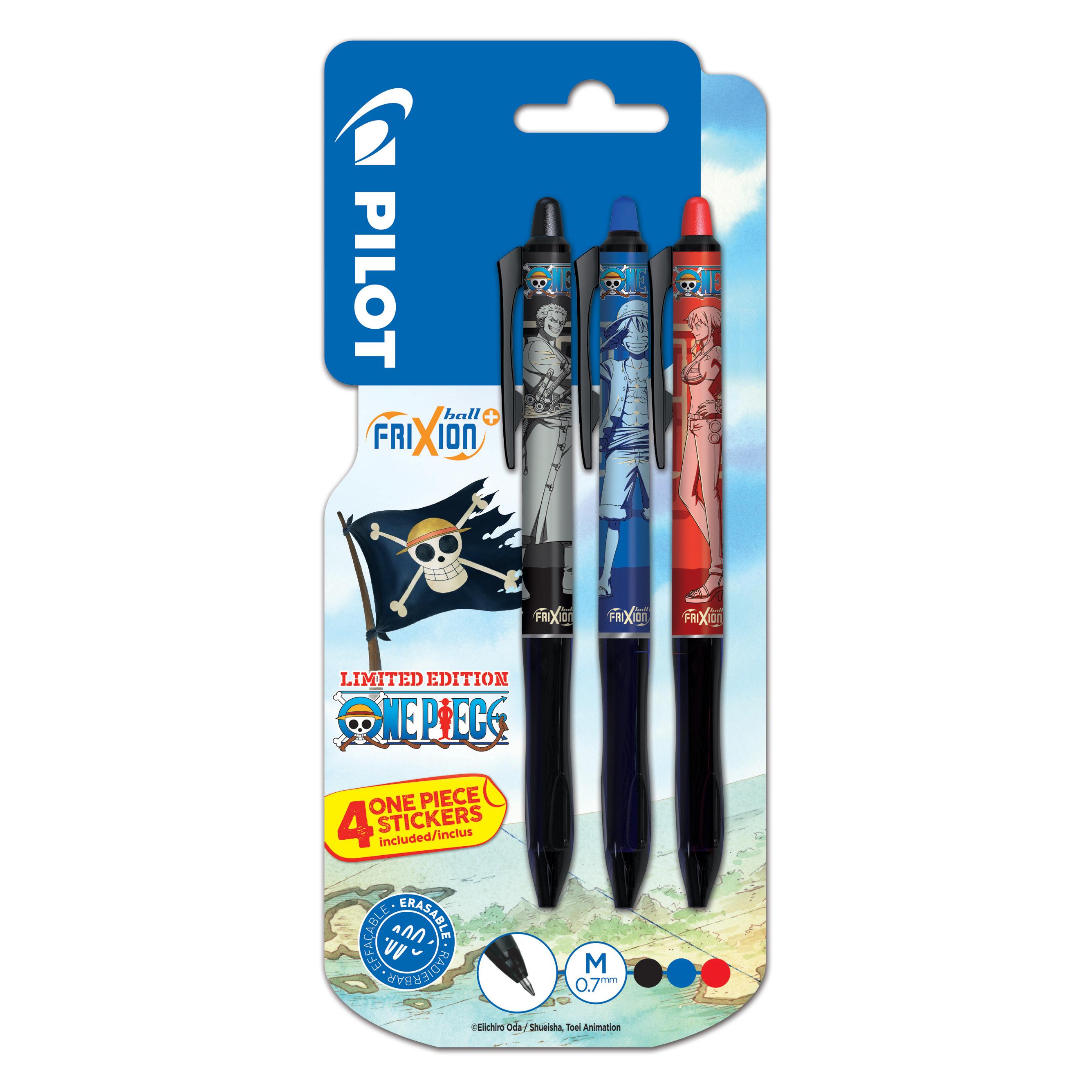 Pilot FRIXION ONE PIECE PLUS+ - Rollerball (3x) (150.330.96BL)